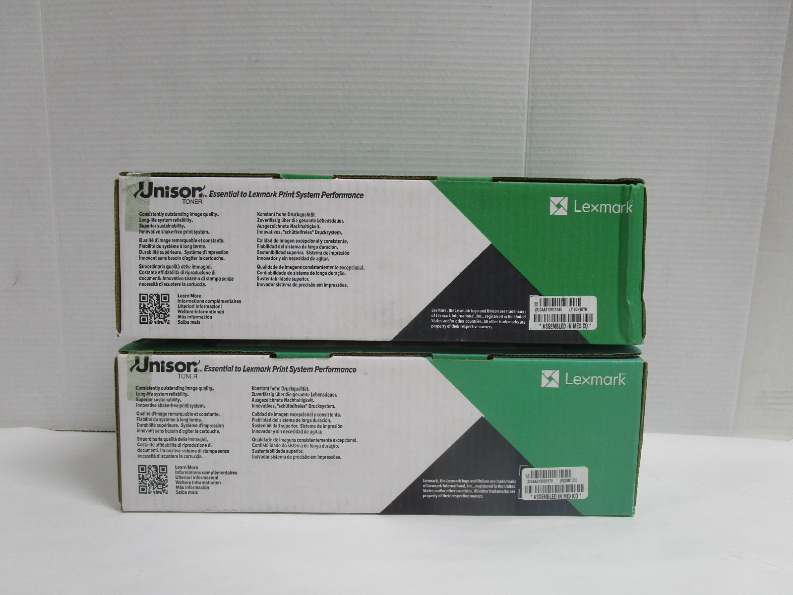 LEXMARK 20N10Y0 20N10C0 YELLOW CYAN Return Program Print Cartridge LOT OF 2 NEW
