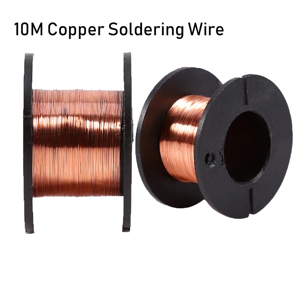 0.1mm Copper Soldering Wire 10m Enameled PCB Link Jumper Line Motherboard Repair