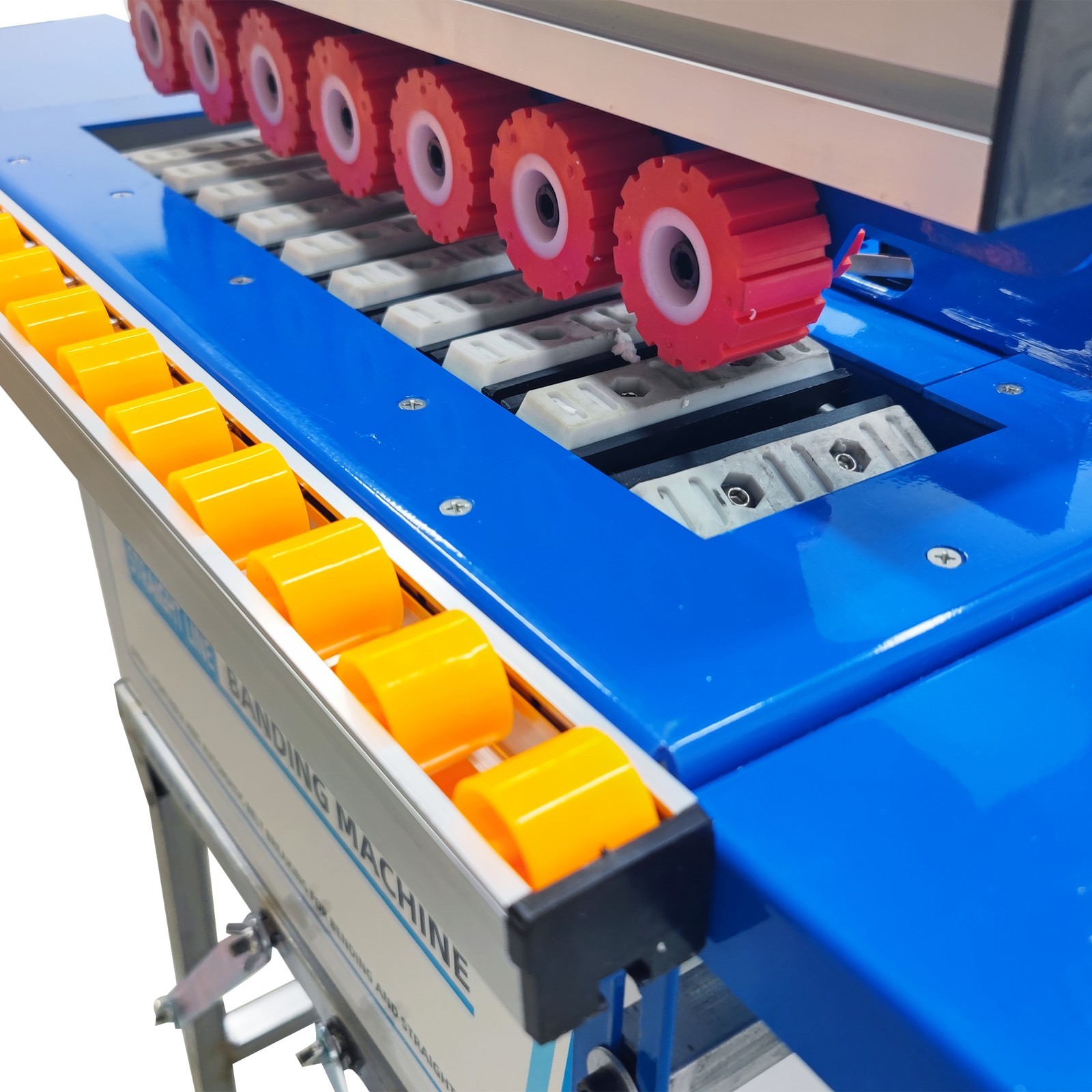 Used！Automatic Curved and Straight Edge Banding Machine Double-Sided Gluing 110V