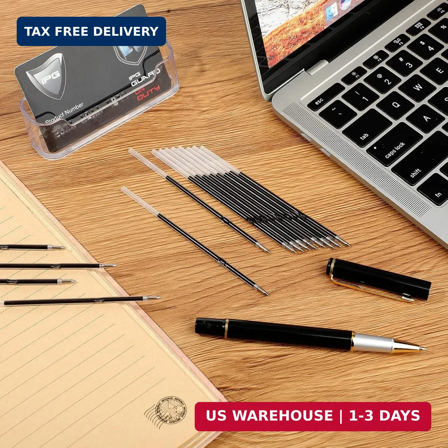 30 Pieces Ink Pen, Ballpoint Pen Refills Replacement Ballpoint Black for Retr…