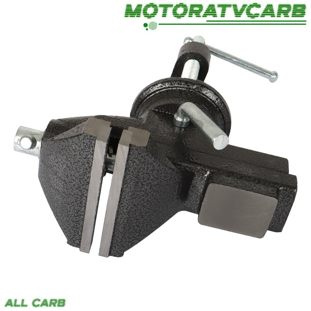 ALL-CARB 80 mm HD 360º Swivel Portable Table Bench Vice Clamp Mini Vise Anvil
