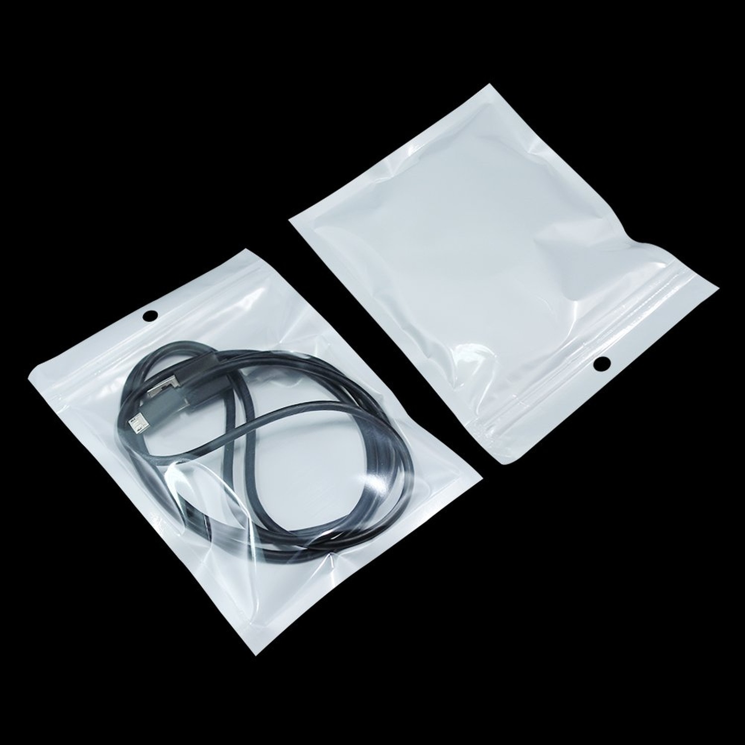 100Pcs Plastic Packaging Bag Zipper Lock (Inner Size 3.9×4.7 inch) | Front Cl…