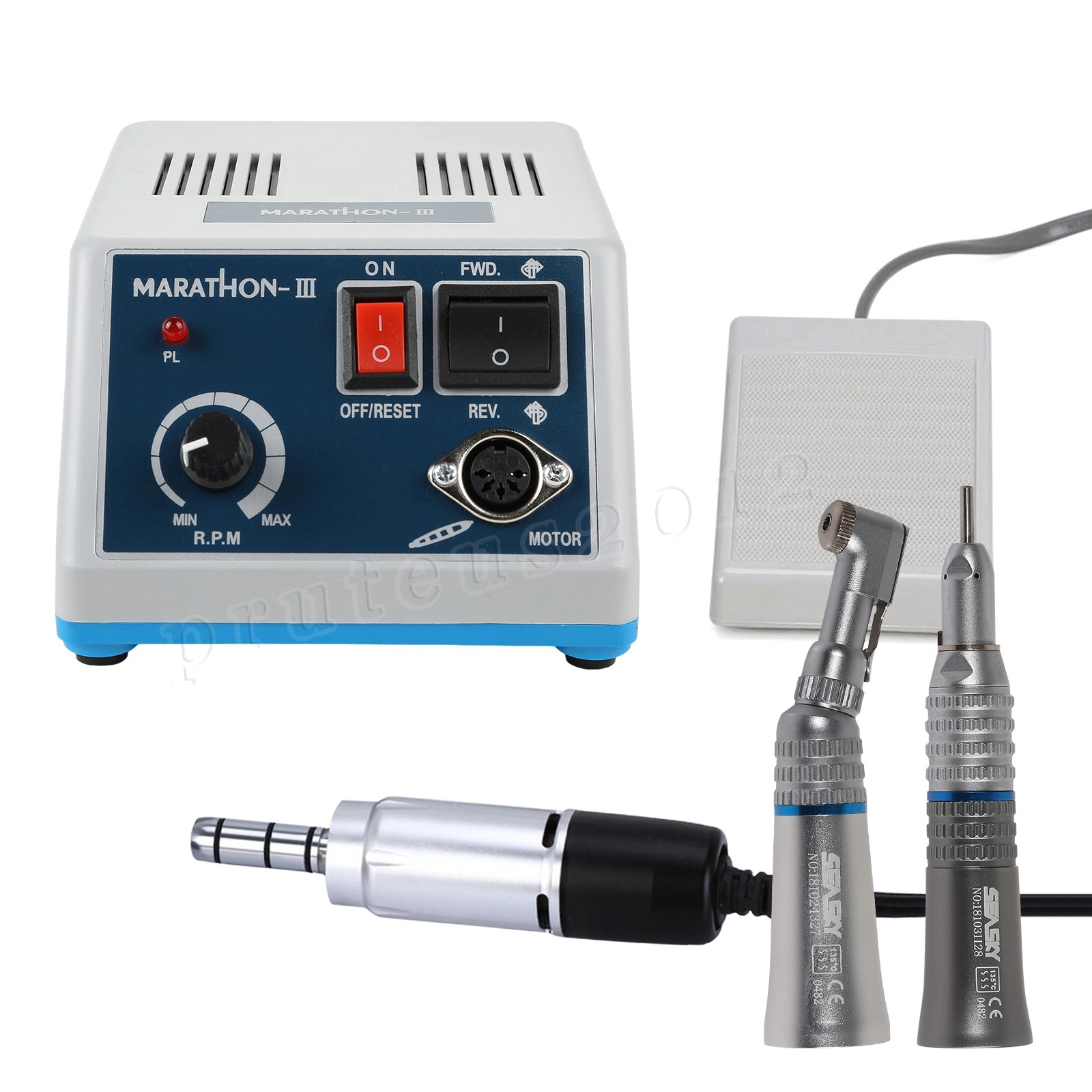 Dental Lab Marathon Electric Micromotor Contra Angle/Straight Handpiece Drill N3