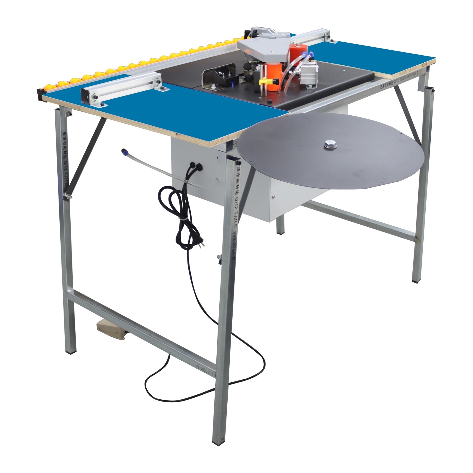 Auto Tape Break Edge Banding Machine Double-sided Gluing Curve/Straight Trimming