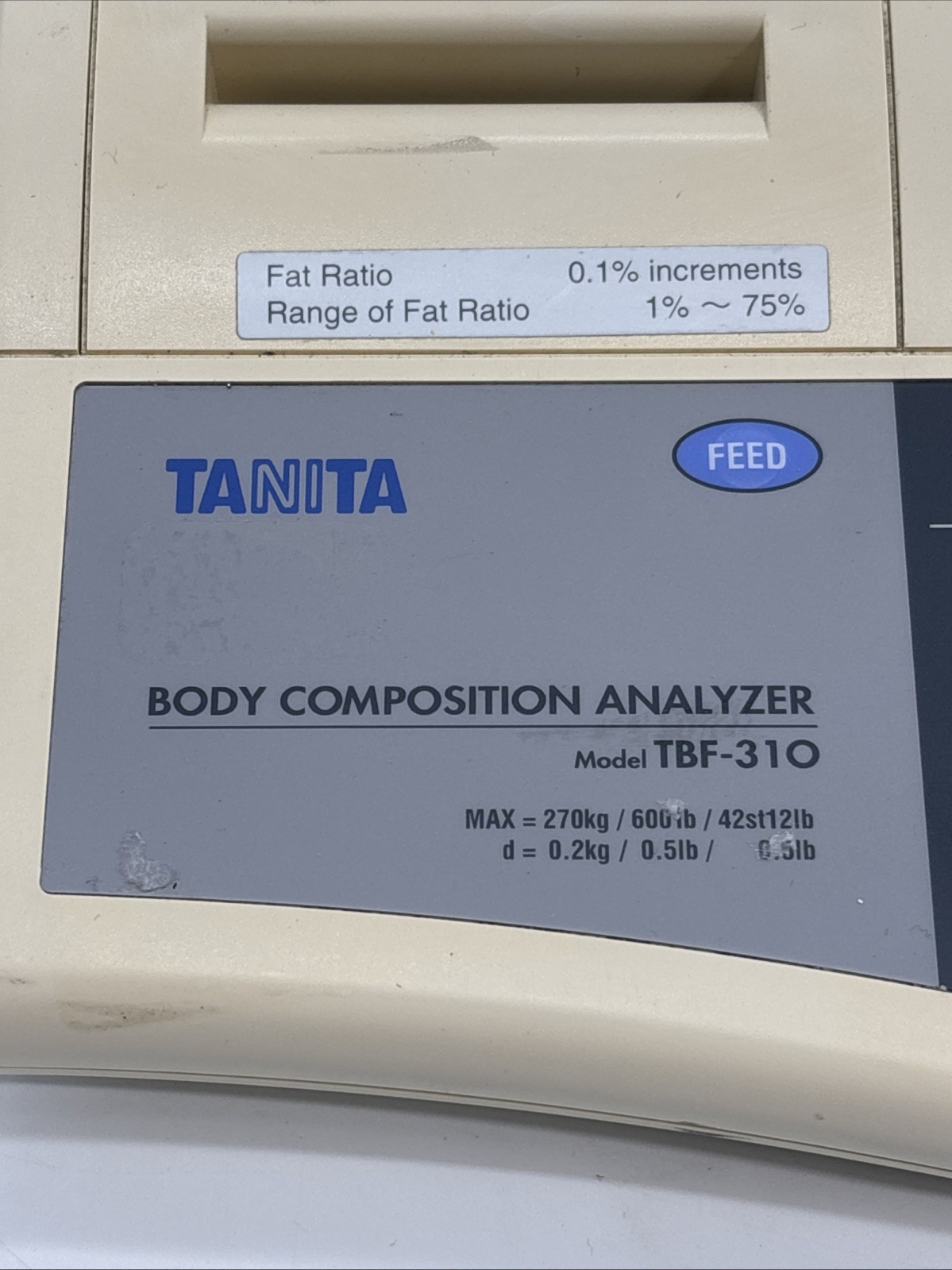 Tanita Body Composition Analyzer (Model TBF-310) Shows Error
