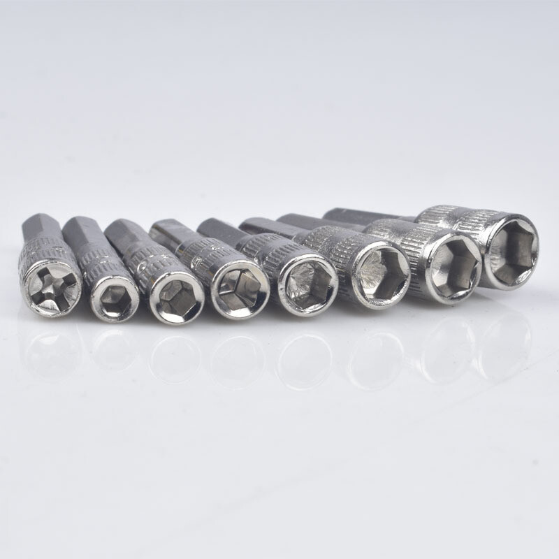 12PCS 6 in 1 H4 Hexagon Shank 6 Points Hex Socket 2.5mm 3mm 3.5mm 4mm 4.5mm 5mm
