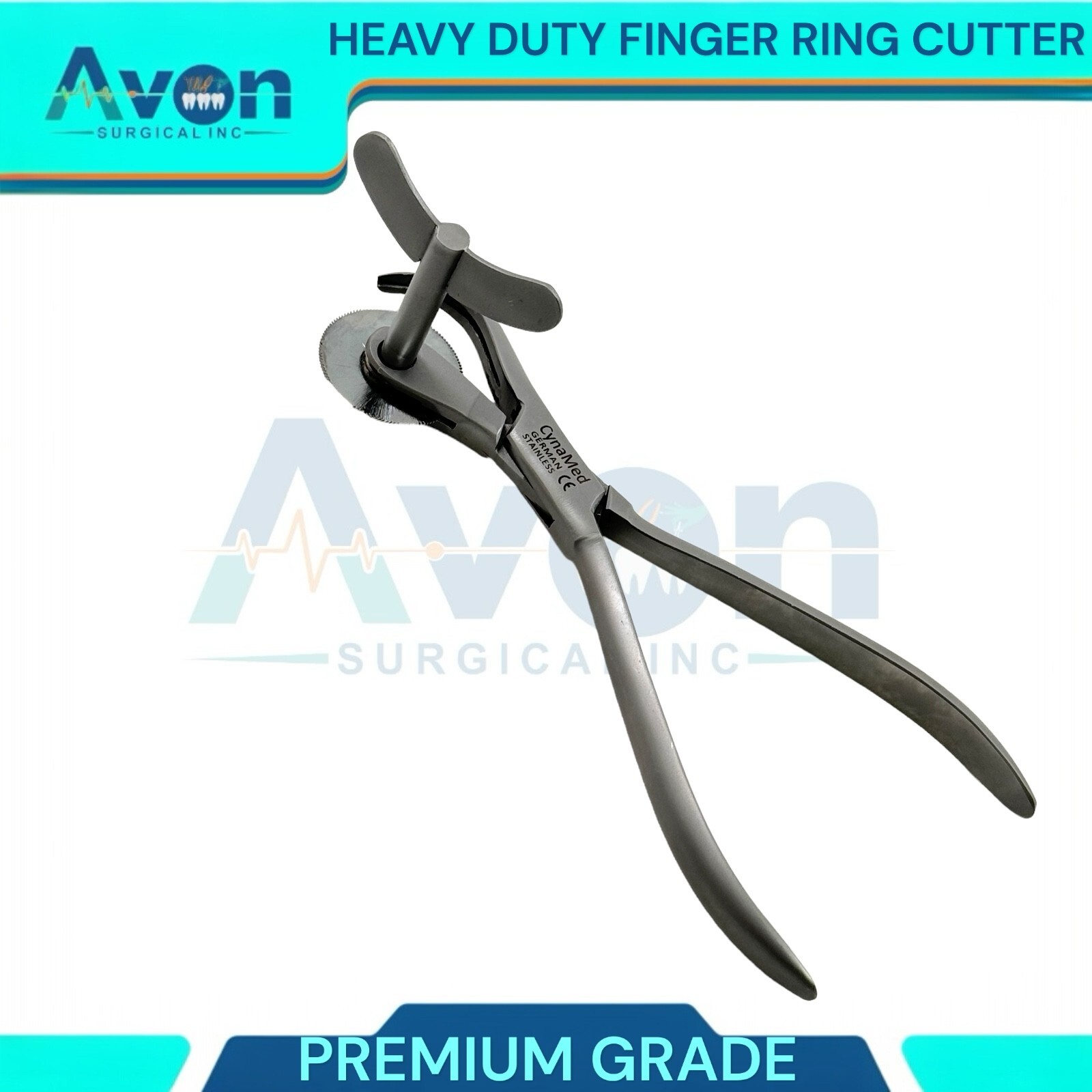 Heavy Duty Premium Finger Ring Cutter 6″ with Circular Blade, First Aid, EMS/EMT