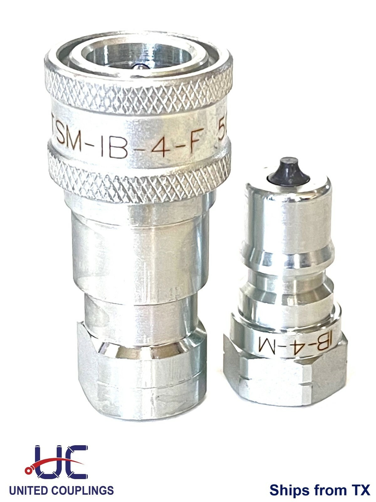 1/4″ NPT ISO 7241-1 Series “B” Quick Disconnect Hydraulic Coupling, Set of 4