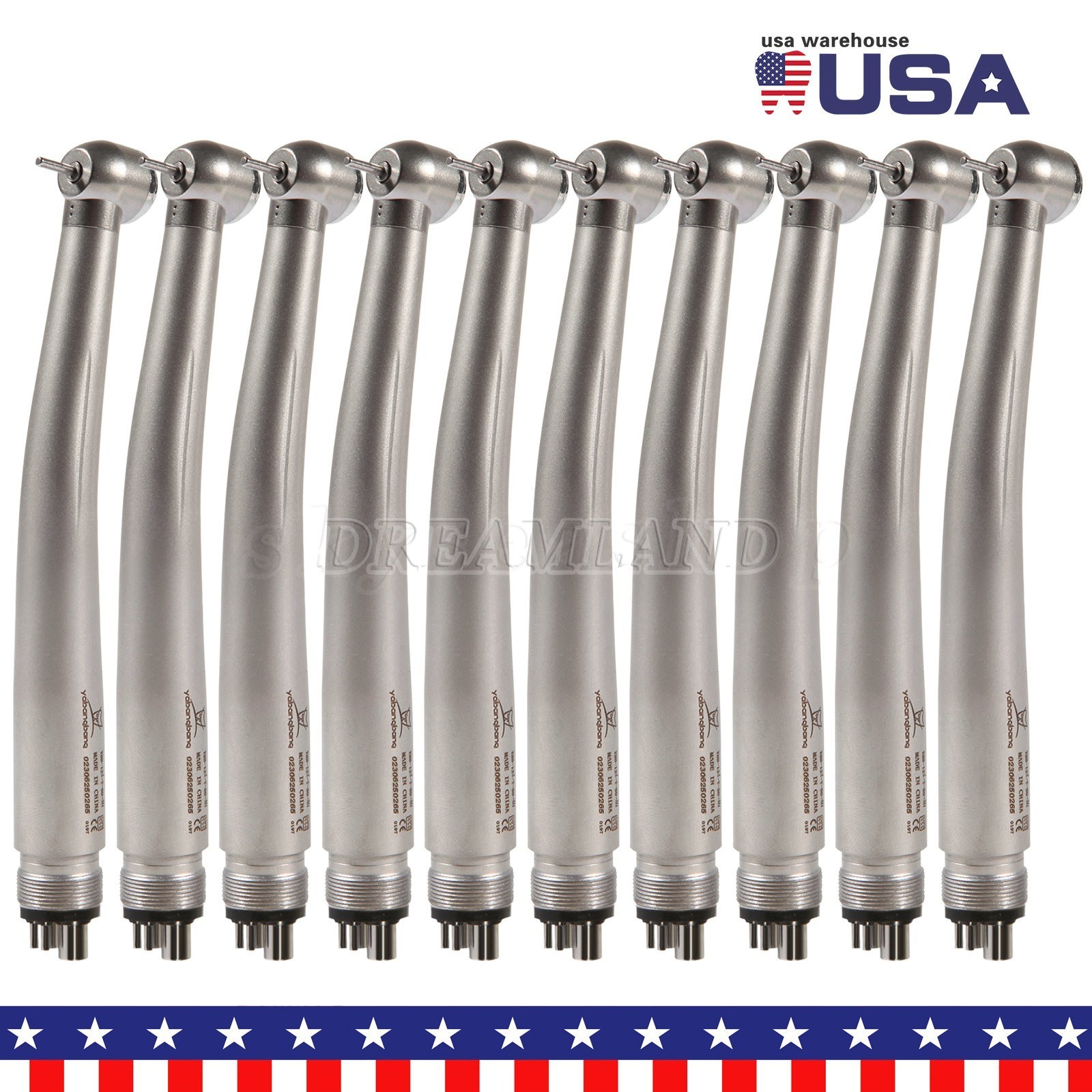 1-10 Yabangbang Dental LED E-generator/ High Speed Handpiece 4/2 Hole NSK Style