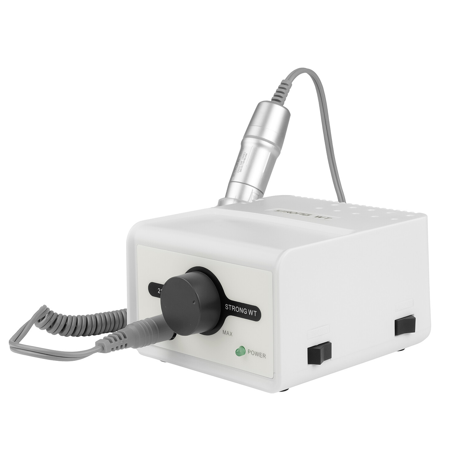 STRONG211 Micro Motor Electric Nail Drill Machine &35000RPM Handpiece 120 Silver