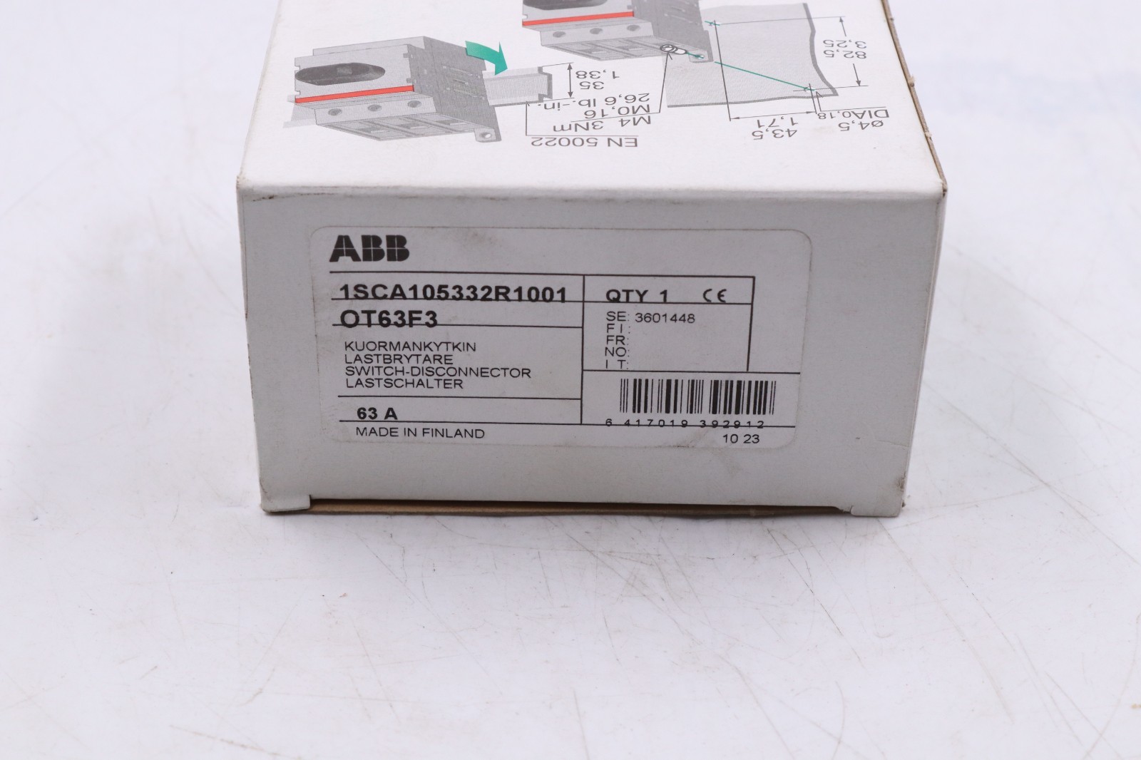 ABB OT63F3 MADE IN FINLAND