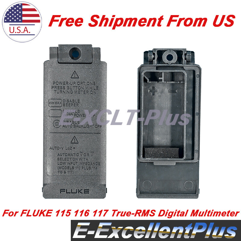 Back Door Battery Cover Plastic Case For Fluke 115 116 117 Digital Multimeter