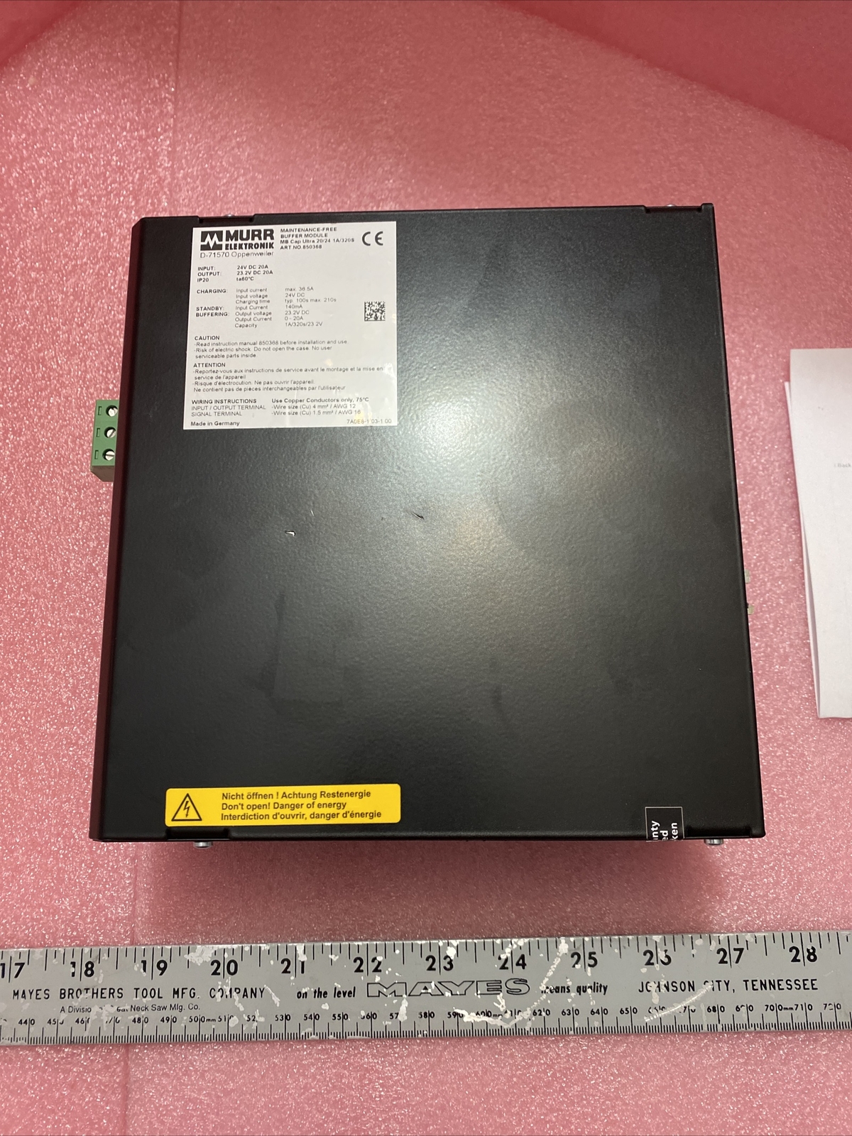 MB CAP Ultra Buffer Module Murr Electronics D-71570