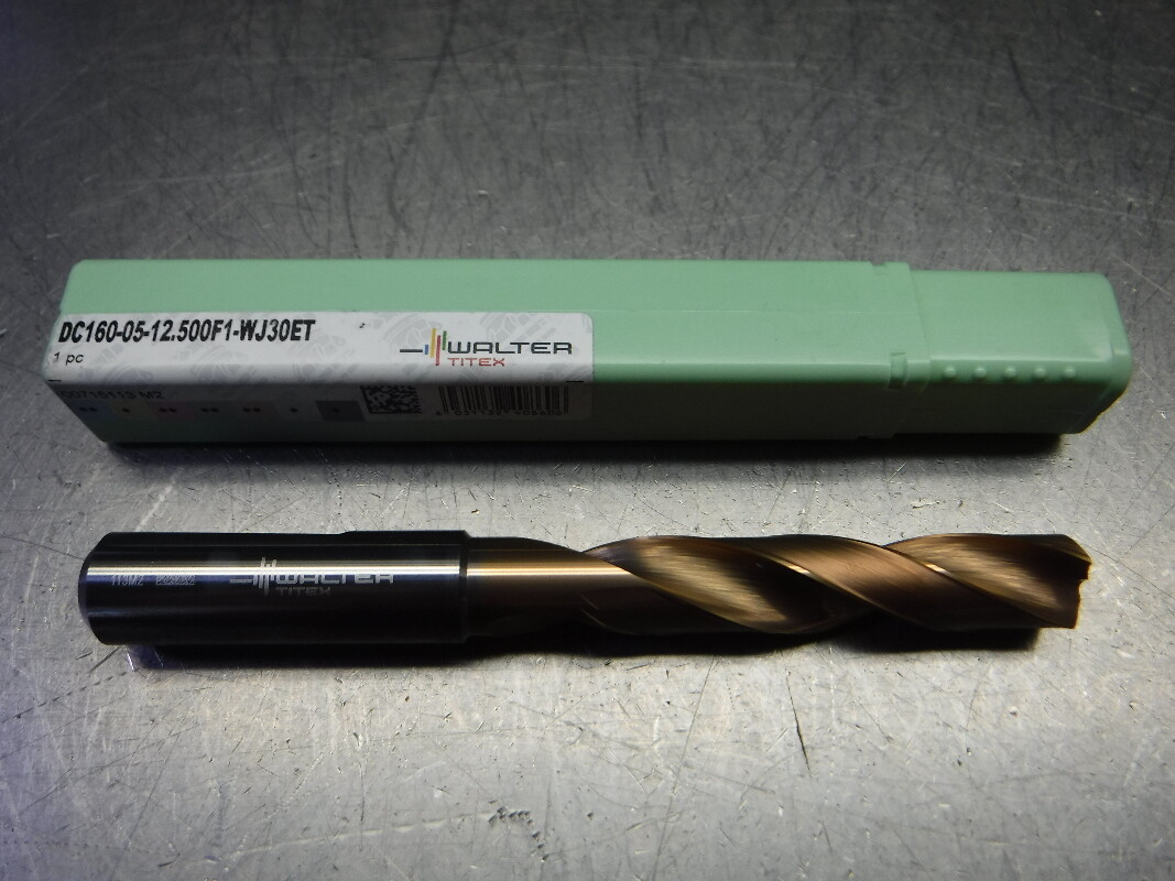 Walter Titex 12.5mm Coolant Thru Carbide Drill DC160-05-12.500F1-WJ30ET (LOC961B