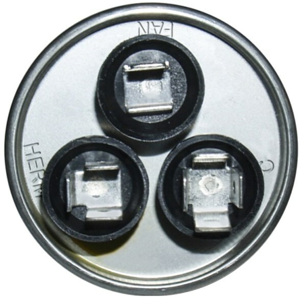 Genteq C3355R Capacitor Dual Run Round 35/5 UF MFD 370V VAC 97F9834