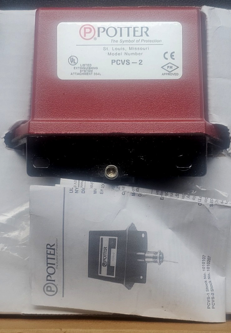 New Potter Electric Signal Control Valve Supervisory Switch PCVS-2 1010207
