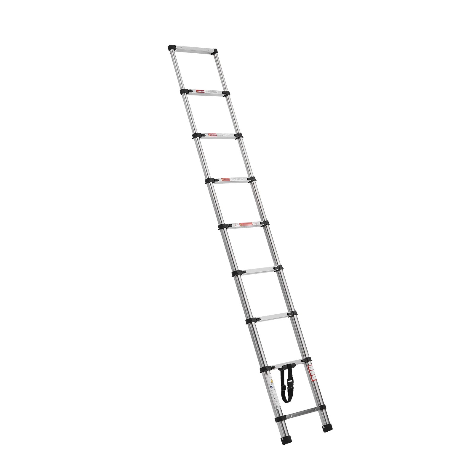 Portable 9-Step Retractable Telescopic Ladder for Home RV Loft Daily Use