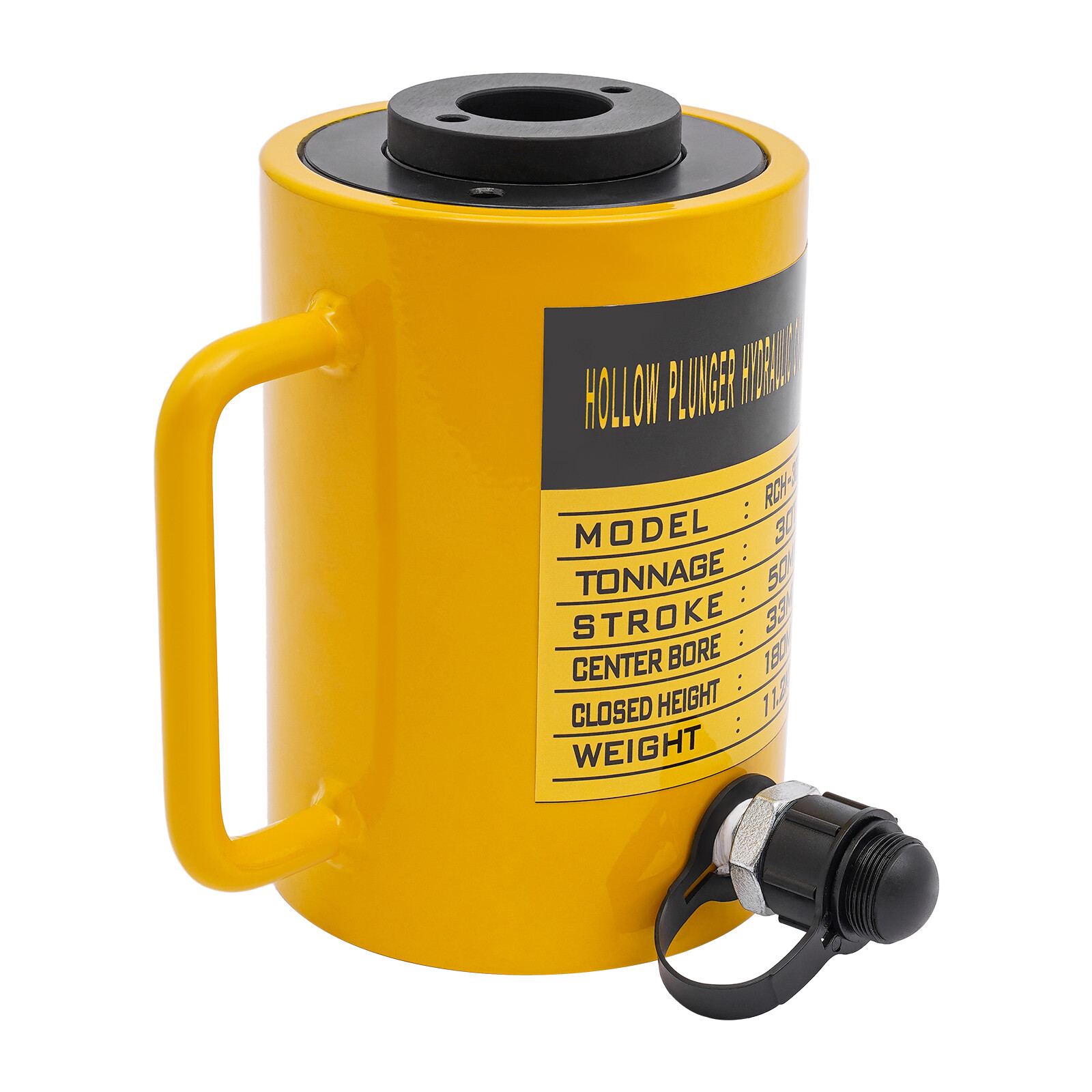 Hollow Ram Hydraulic Cylinder Jack 30 Ton / 66000 lbs 50mm Stroke RCH3050