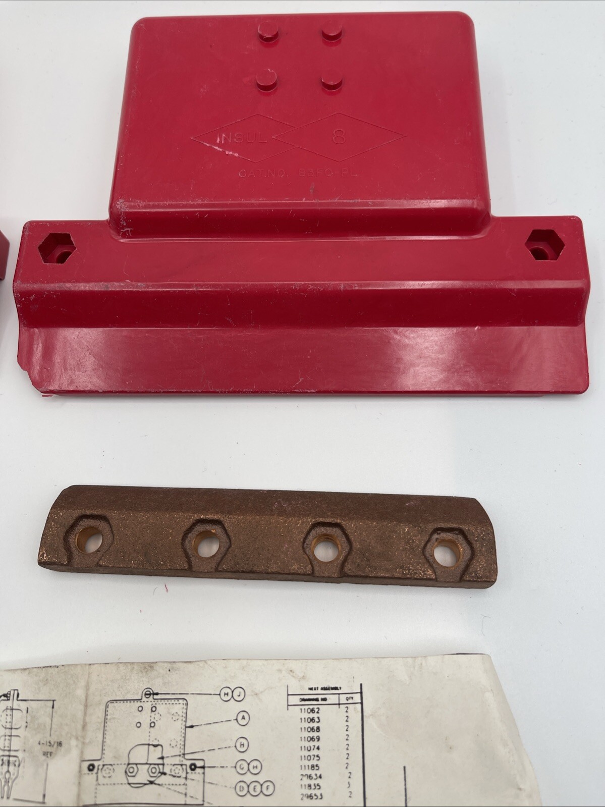 Conductix 8-BAR Power Feed ASS’Y Parts XA-11601 XA-11627 XA-16161 Copper Clamp