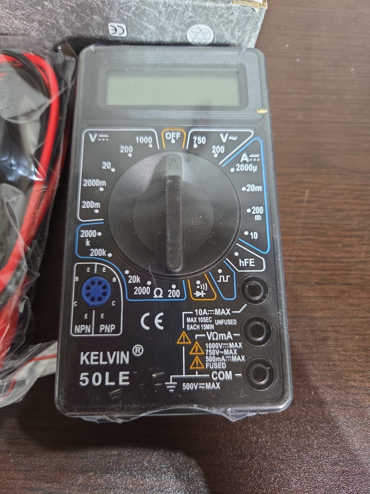Digital Multimeter AC DC Voltage Volt 10 Amp Current Resistance Ohm Meter NEW!