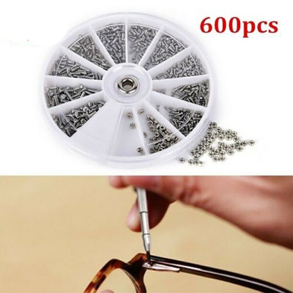 600Pcs Stainless Steel Nuts Bolts small Screws Kits Assorted M1/M1.2/M1.4