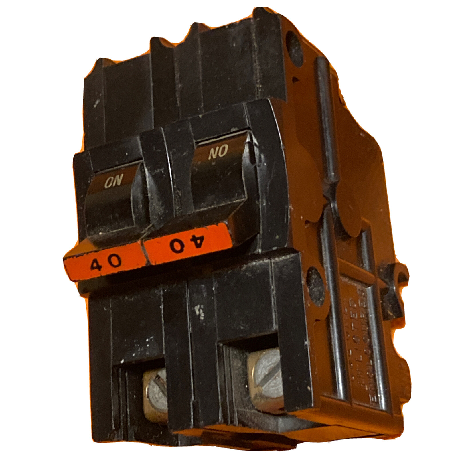 NA240 FPE Federal Pacific 40 Amp 2 Pole Stab-Lok Thick Wide Red Handle