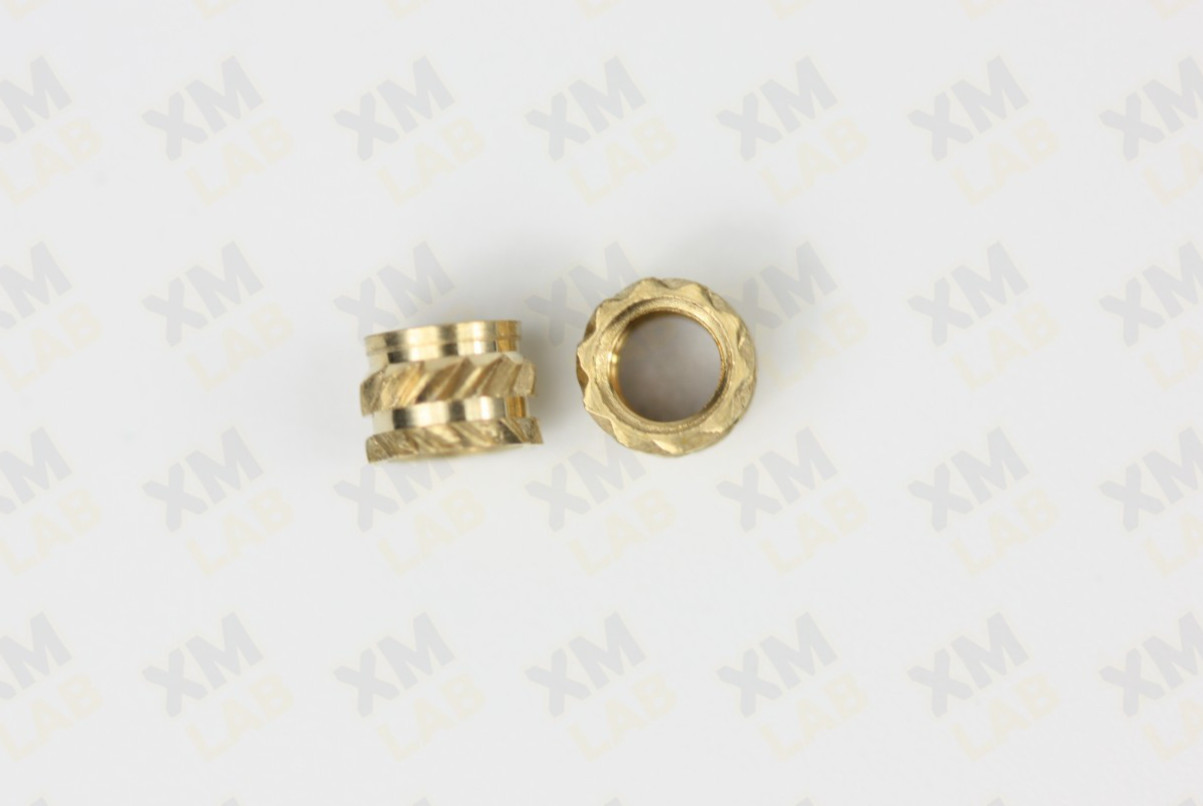 25 Pcs M3 x 3mm Knurled Brass Threaded Heat Set Inserts 3D Printing