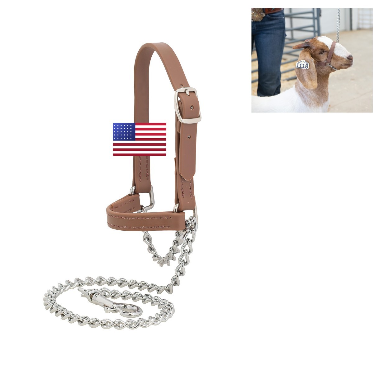 Weaver Livestock Weaver Leather Livestock Adjustable Brahma Webb Goat Halter