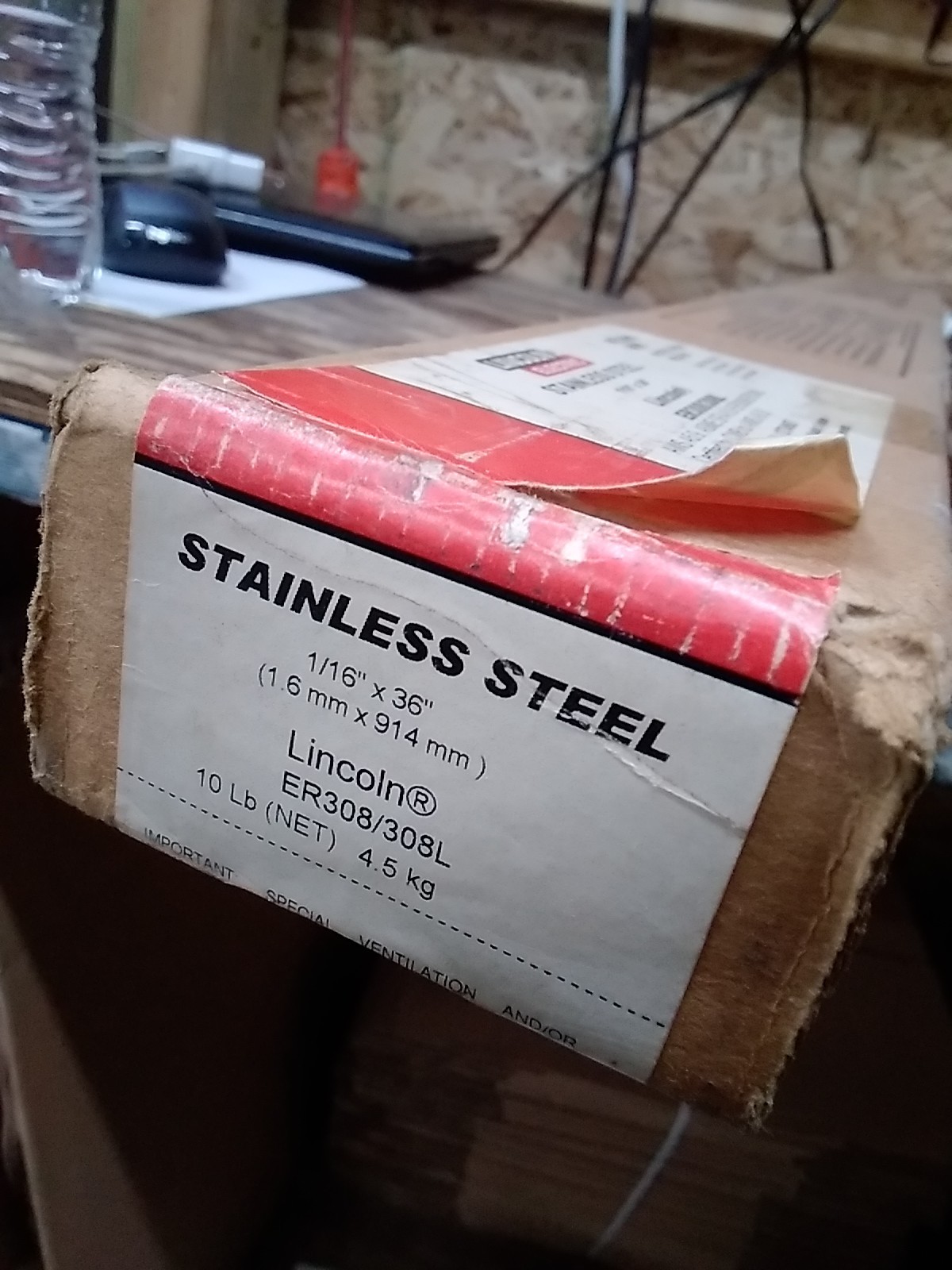 Stainless Steel ER308L ER308 308L TIG Welding Wire 1/16″ x 36 30lbs total weigh