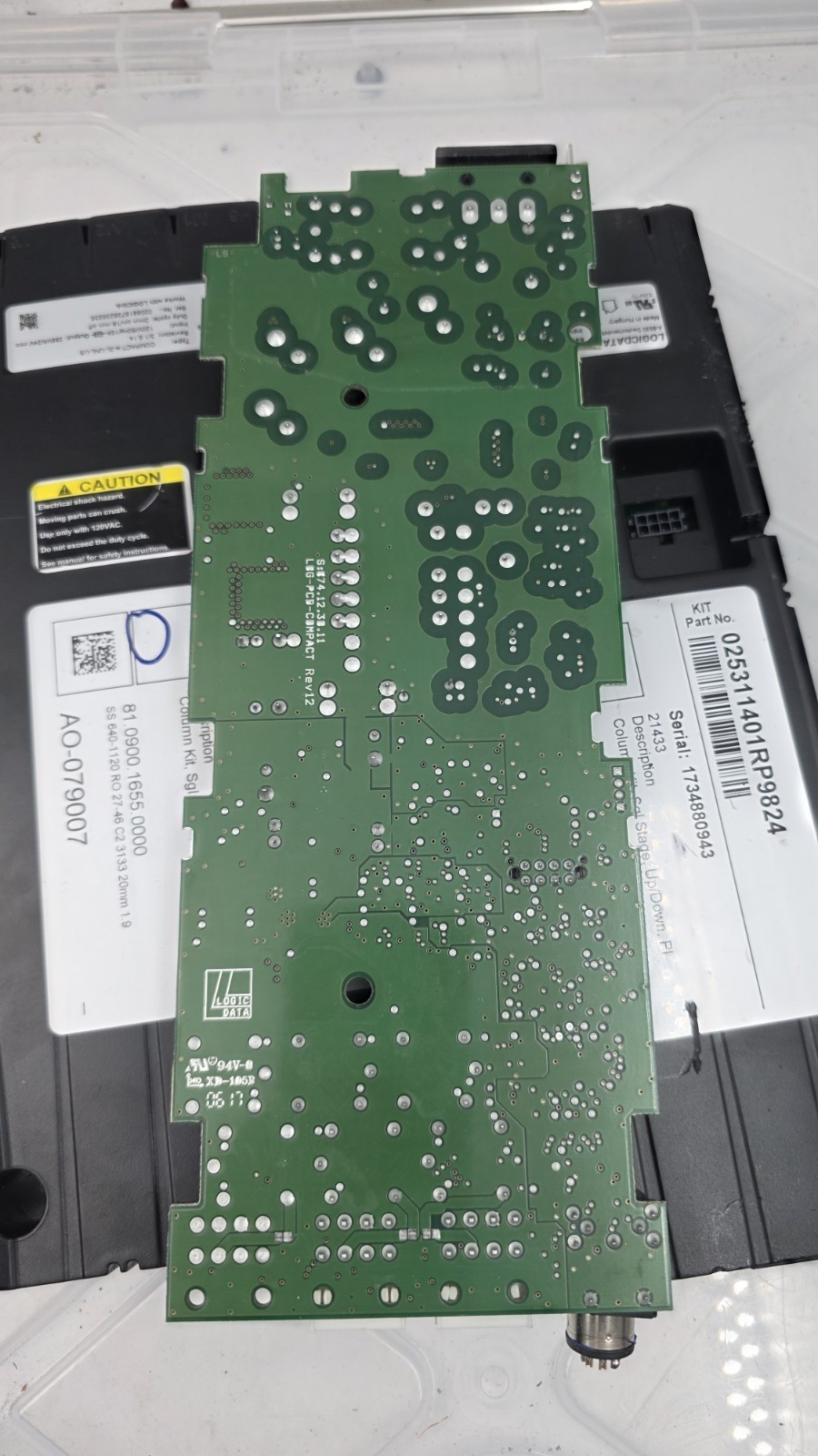 LOGICDATA COMPACT-e-2L-UNL-US Control Unit (as-is-parts), 120VAC