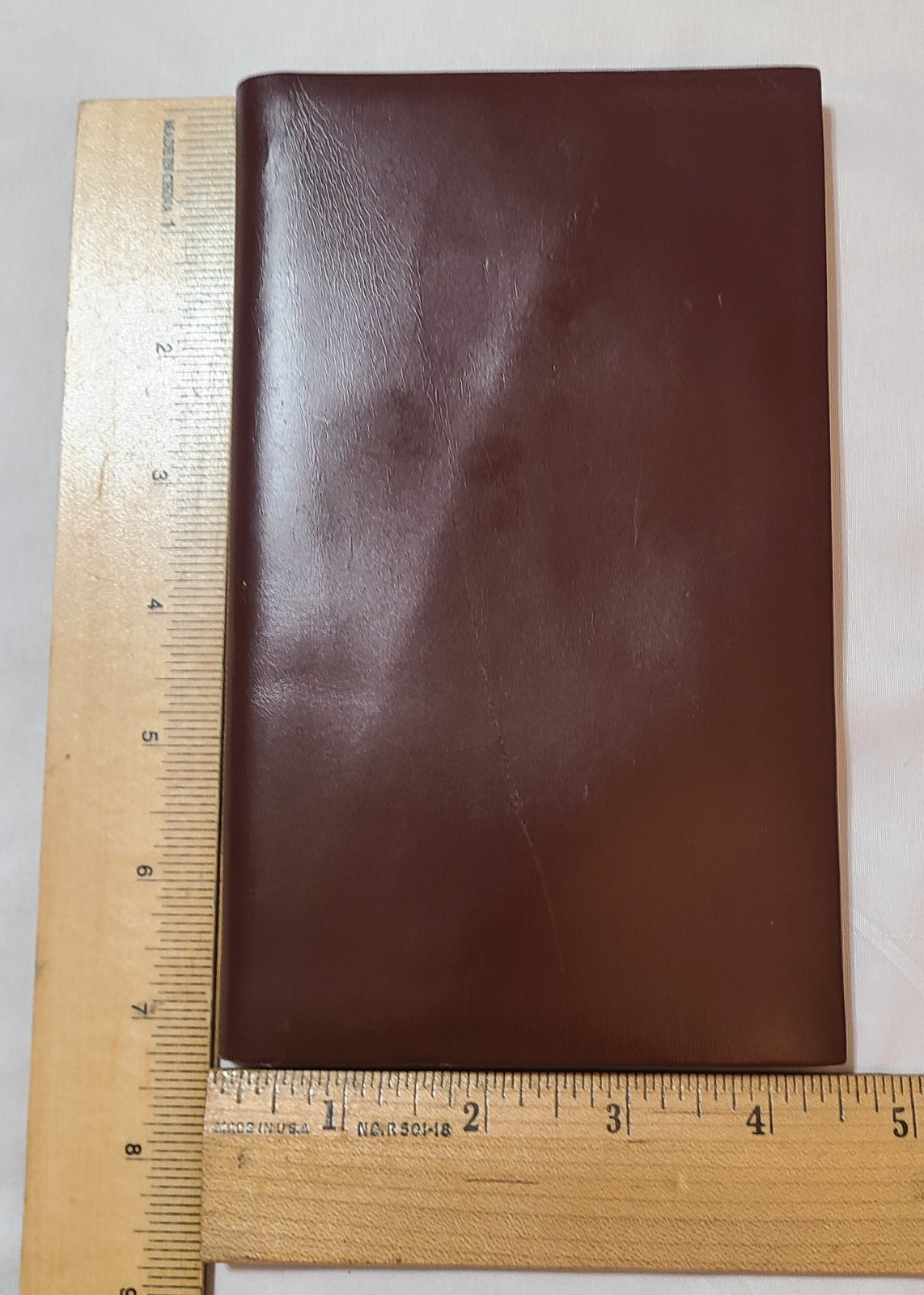 Kam Lung Brown Leather Wallet Passport Organizer Credit Card Holder Hong Kong