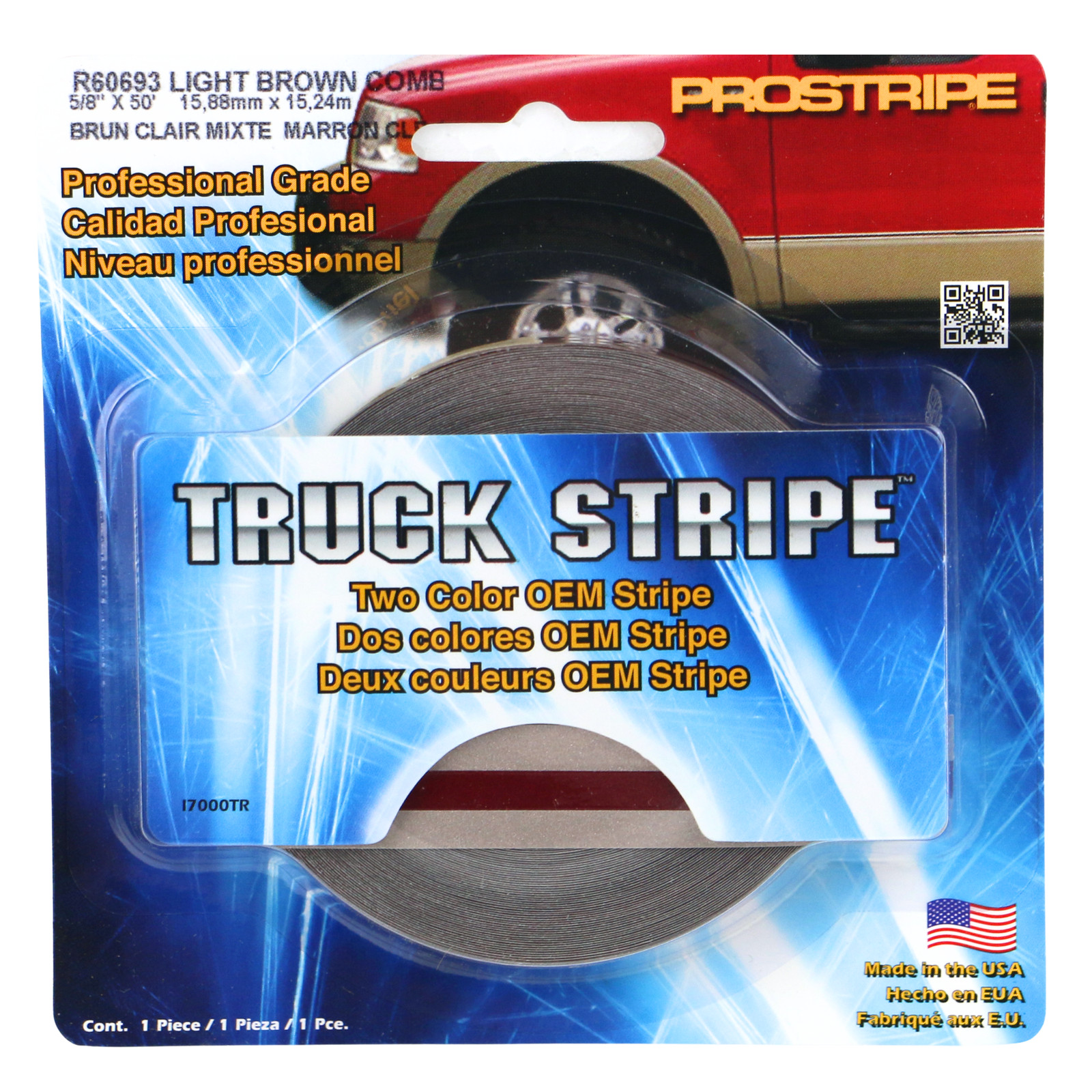 Sharpline Truck Break Pinstriping Tape: 5/8 in. x 50 ft. Champagne Mist / Autumn