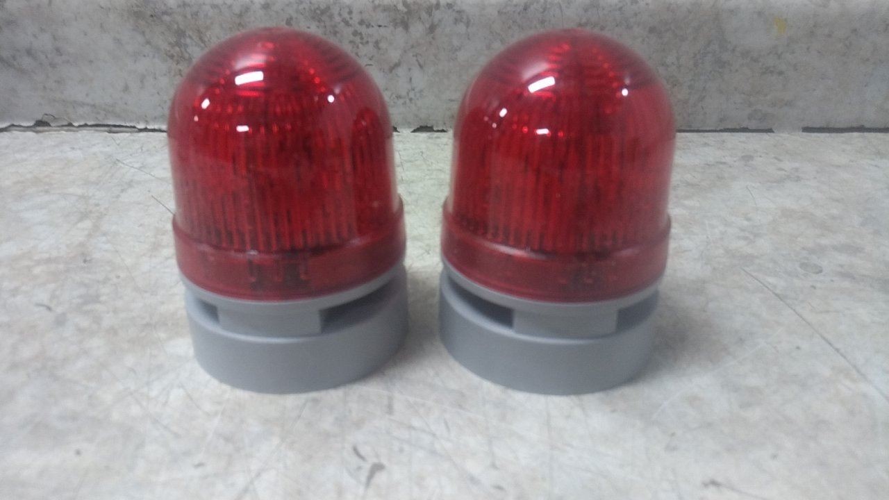Werma Evosignal 46011075 2 Pk 24VAC/DC Red LED Beacon Light Combination