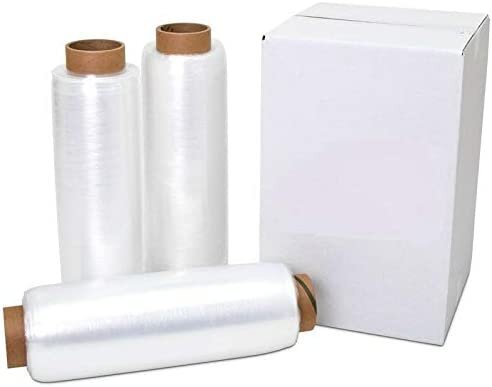 18″ x 1500′ 80 Gauge 2 Rolls Pallet Wrap Stretch Film Hand Shrink Wrap 1500FT