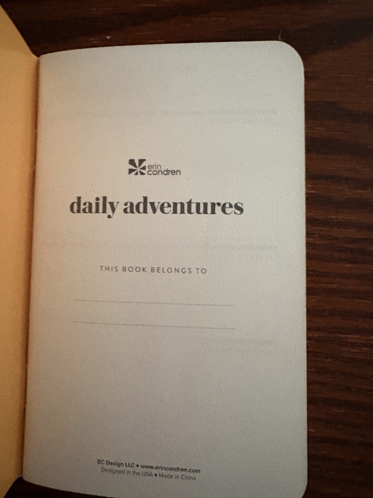 Erin Condren Mini Travel Journals Daily Adventures & Places to Visit 3.5 x 5.5