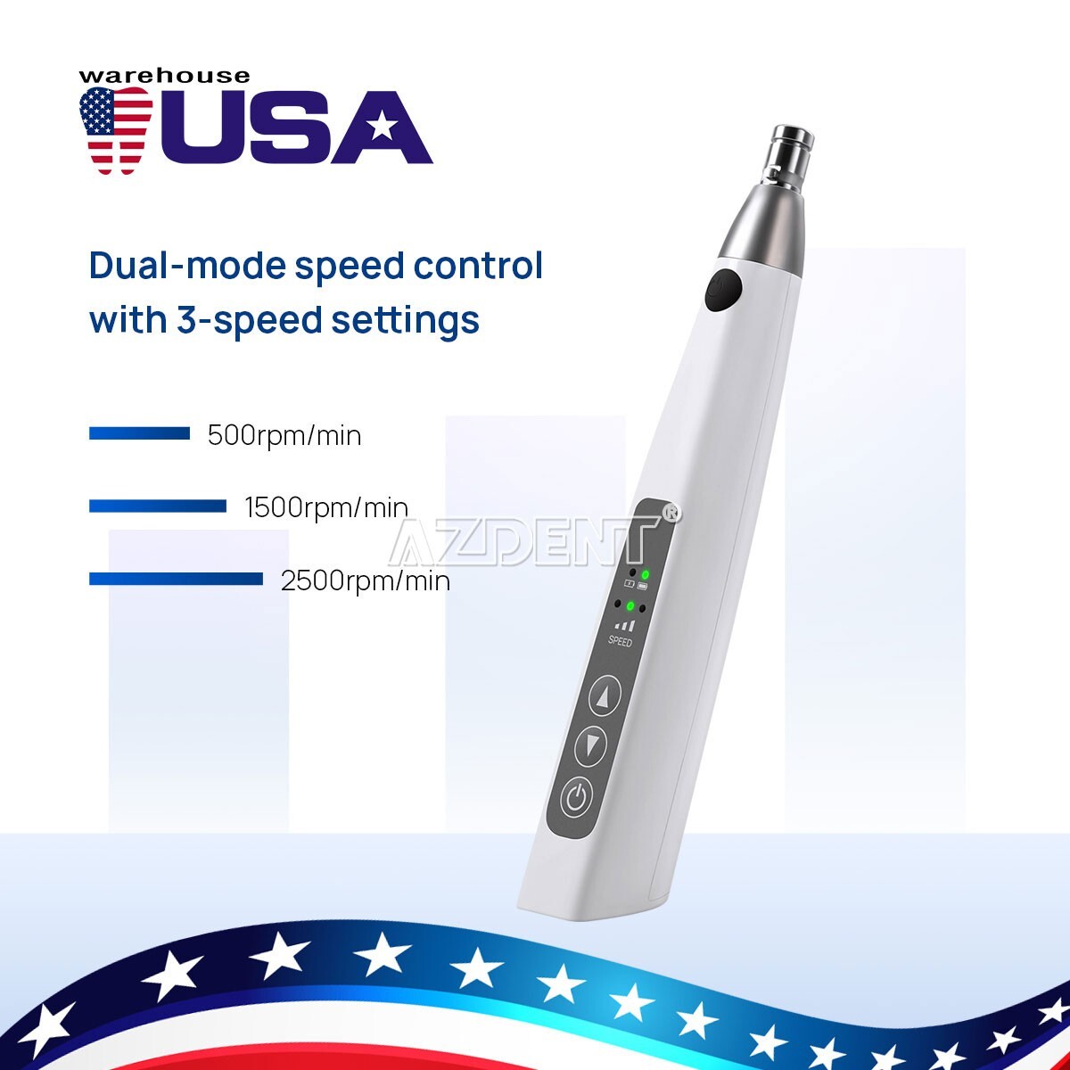 Dental Cordless Hygiene Prophy Polishing Handpiece 360° Swivel Polisher Kit