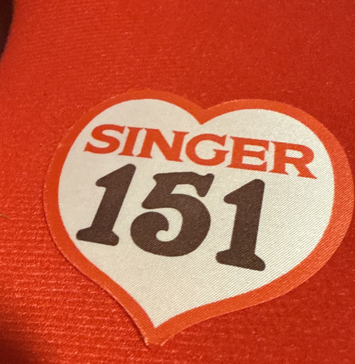Singer 151 Red Adjustable Mannequin Dress Form for Sewing