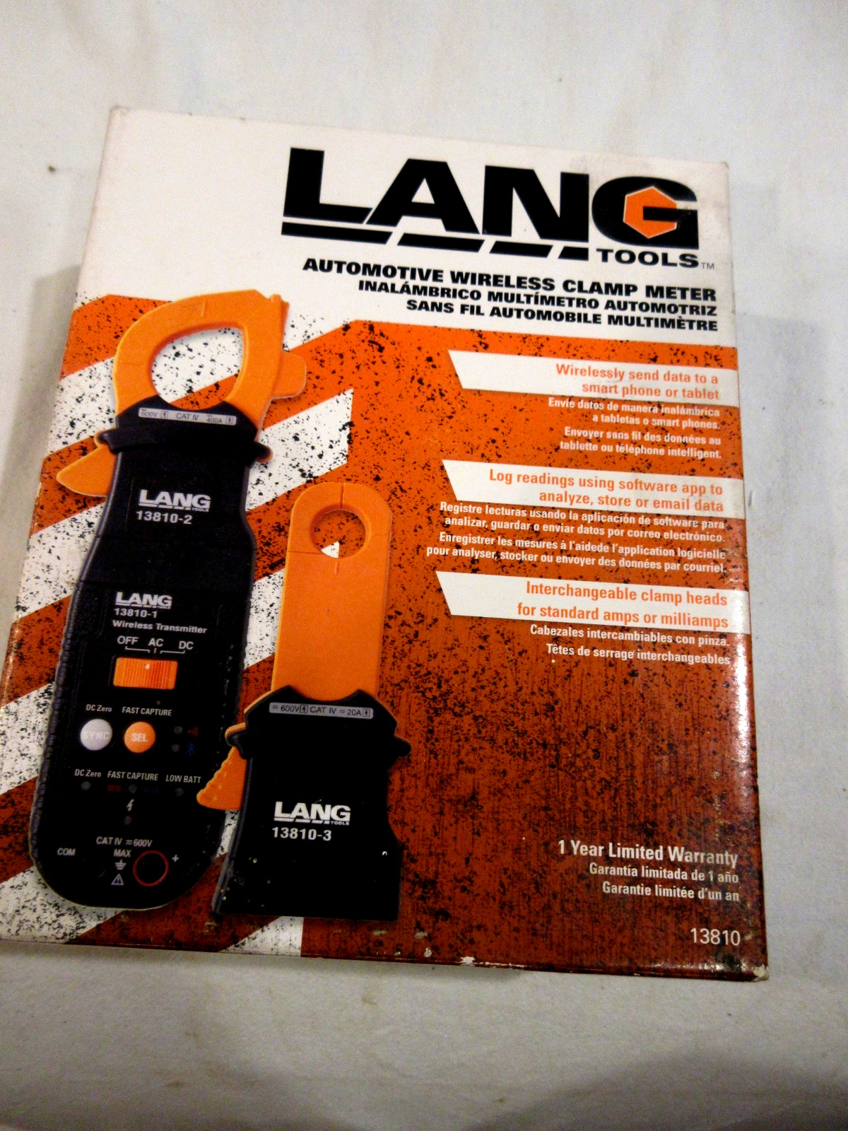 Lang Automotive Wireless Clamp Meter #13810 w/Directions & Original Box