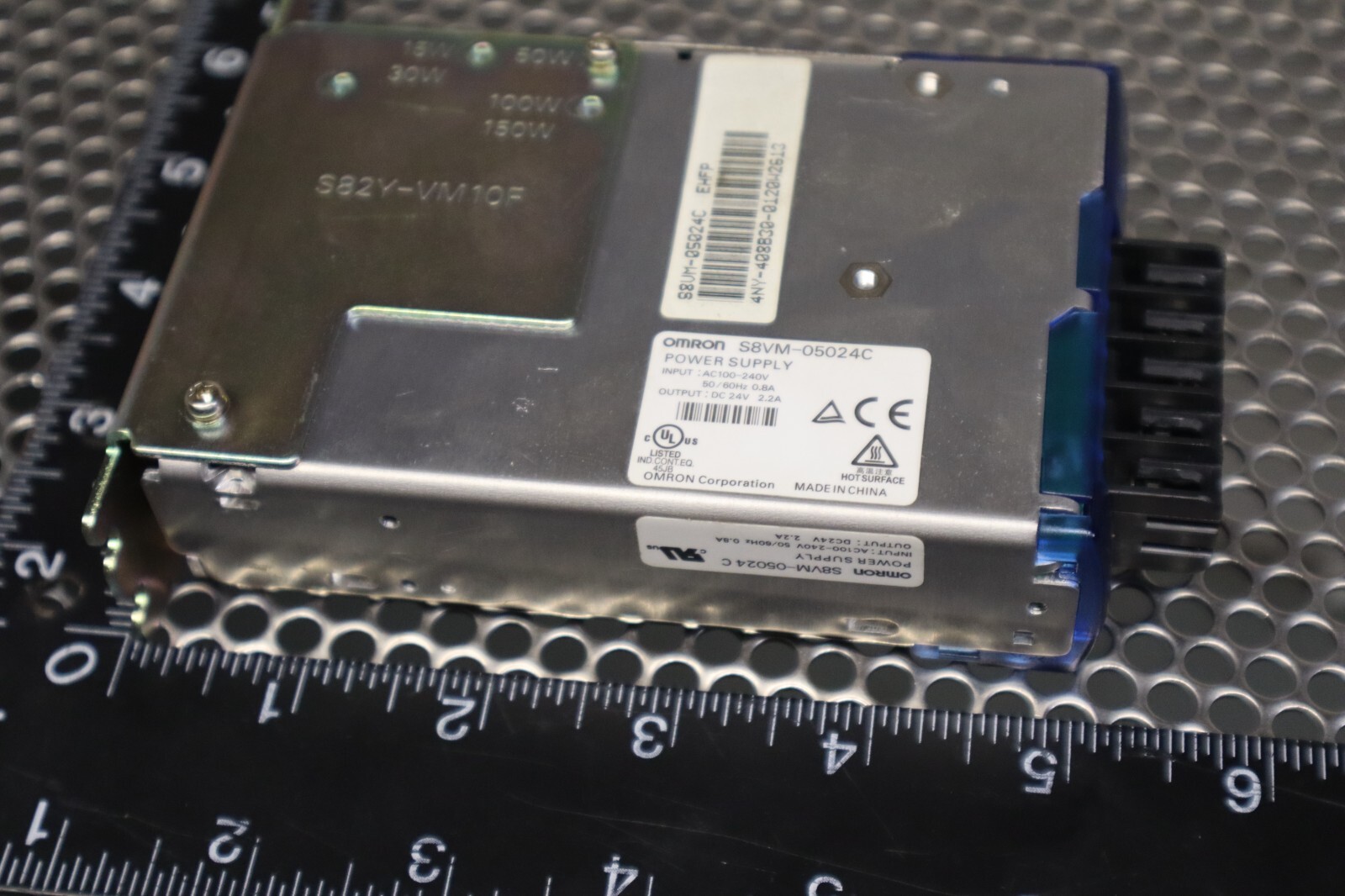 Omron S8VM-05024C Power Supply AC100-240V 50/60Hz 0.8A DC24V 2.2A Used Warranty