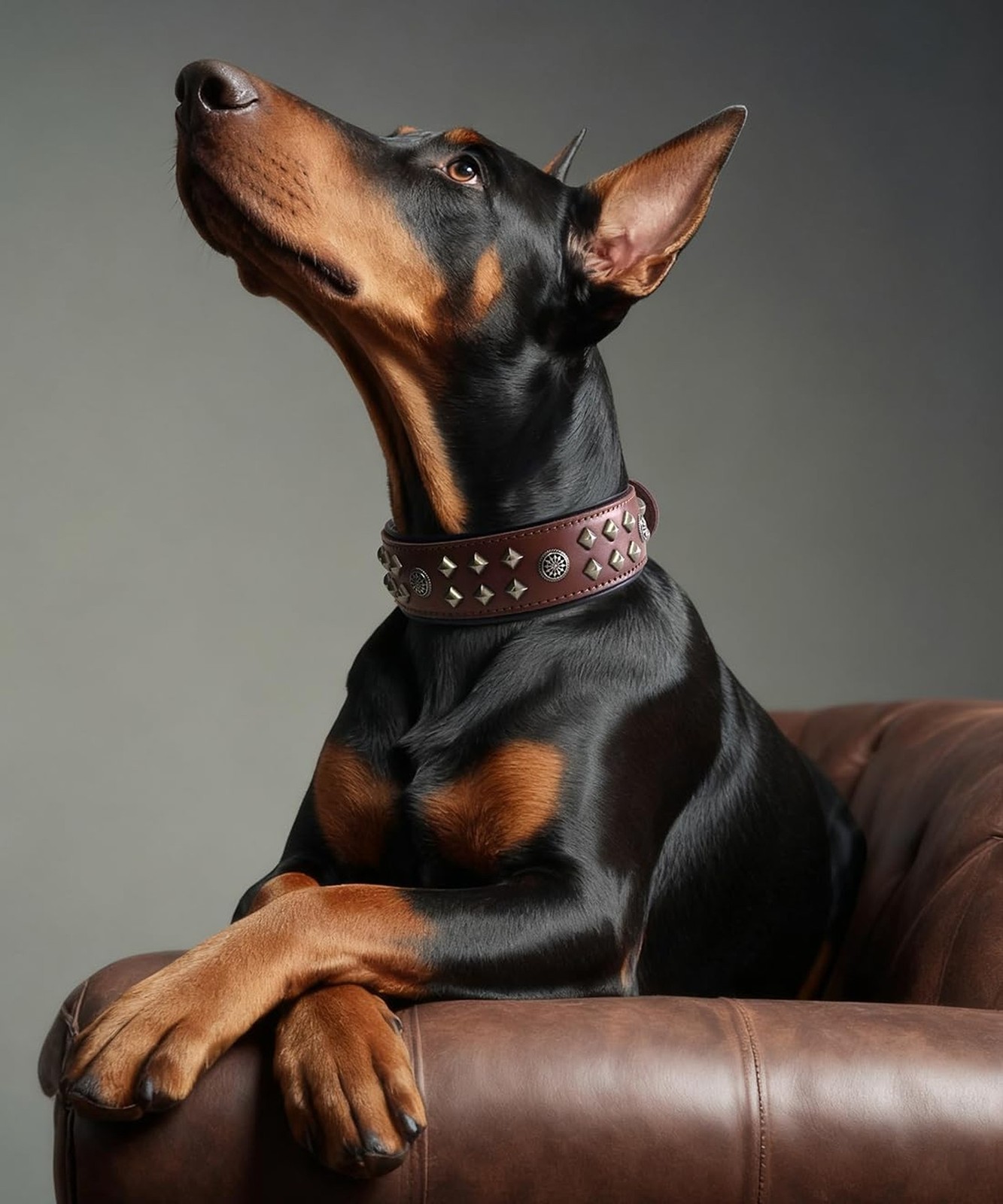 Genuine Leather Dog Collar 2.2 in Wide for Large Dogs Heavy Duty, BN-SL-L | H…