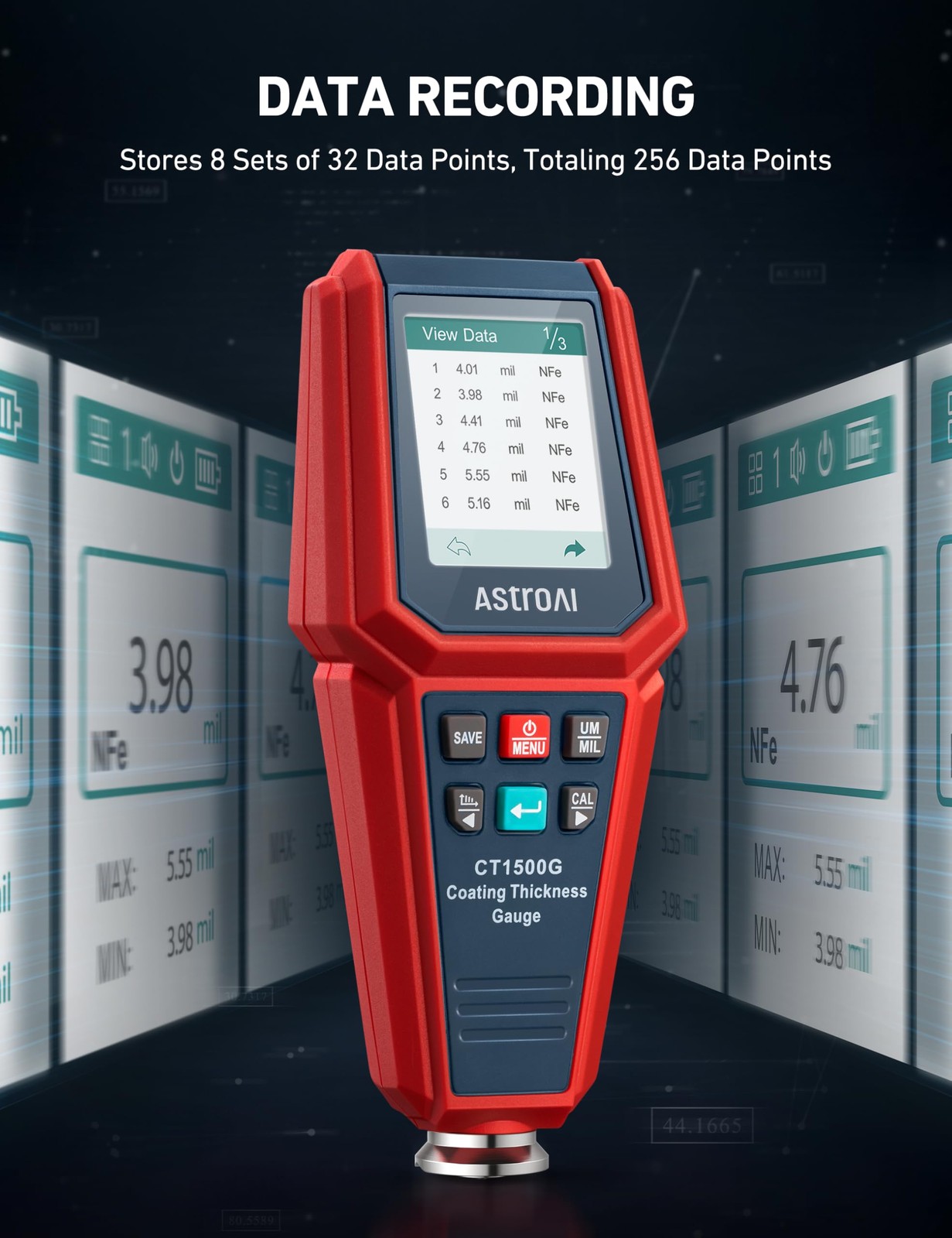 AstroAI Paint Thickness Gauge for Car, Coating Tester Check The Car’s…