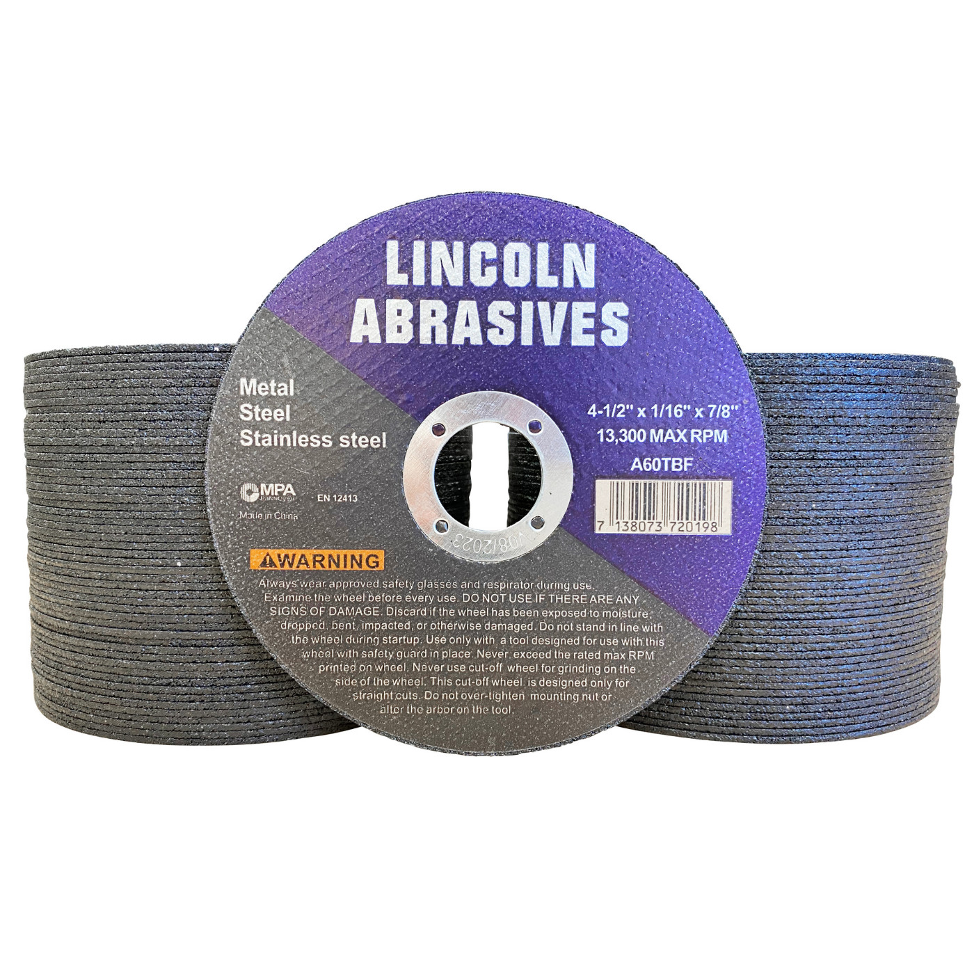 100 Pack 4-1/2″ x 1/16″ x 7/8″ Cut-off Wheels Discs Stainless Steel & Metal