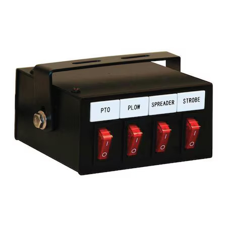 Buyers Products 6391104 4 Function Backlit Pre-Wired Switch Box Fused With