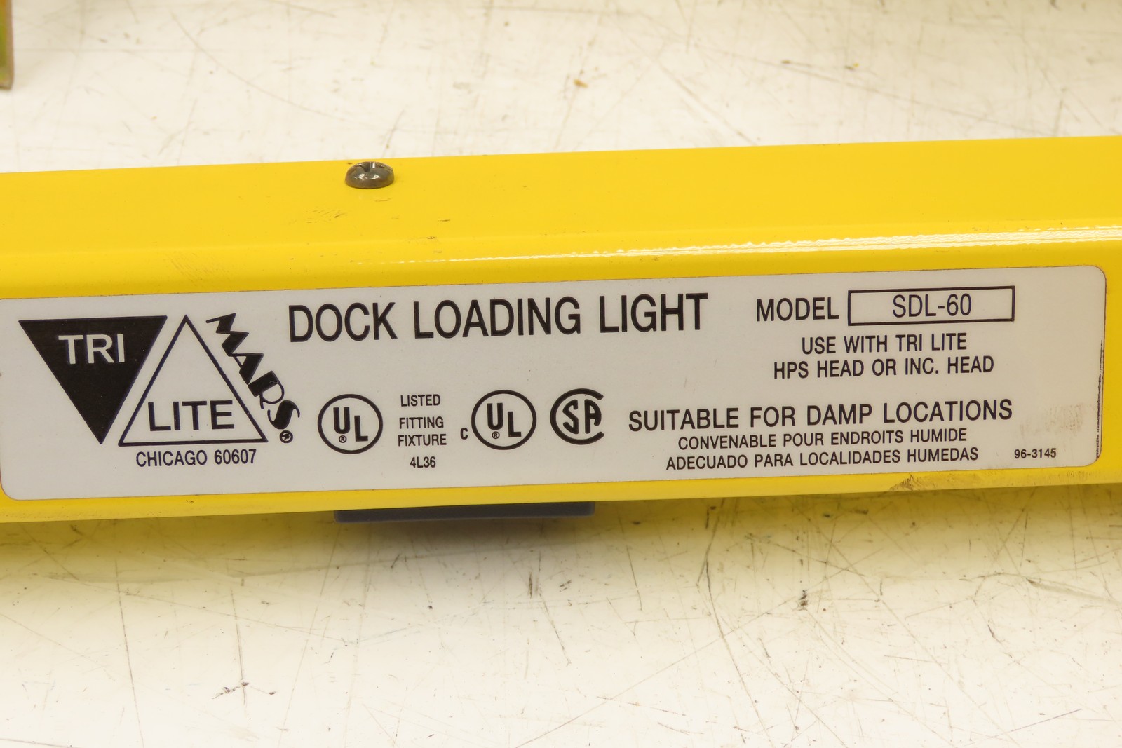 Mars SDL-60 Tri-Lite Dock Loading Light 60″ Reach Single arm