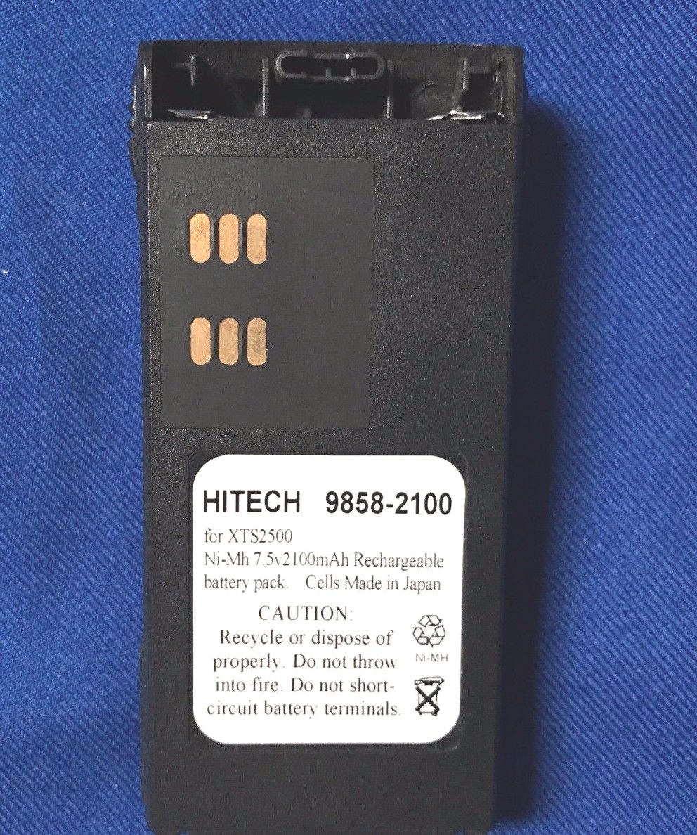 10 of Hitech Motorola #NTN9858 XTS1500/2500,MT1500/PR1500*Japan MH 2.1Ah Battery