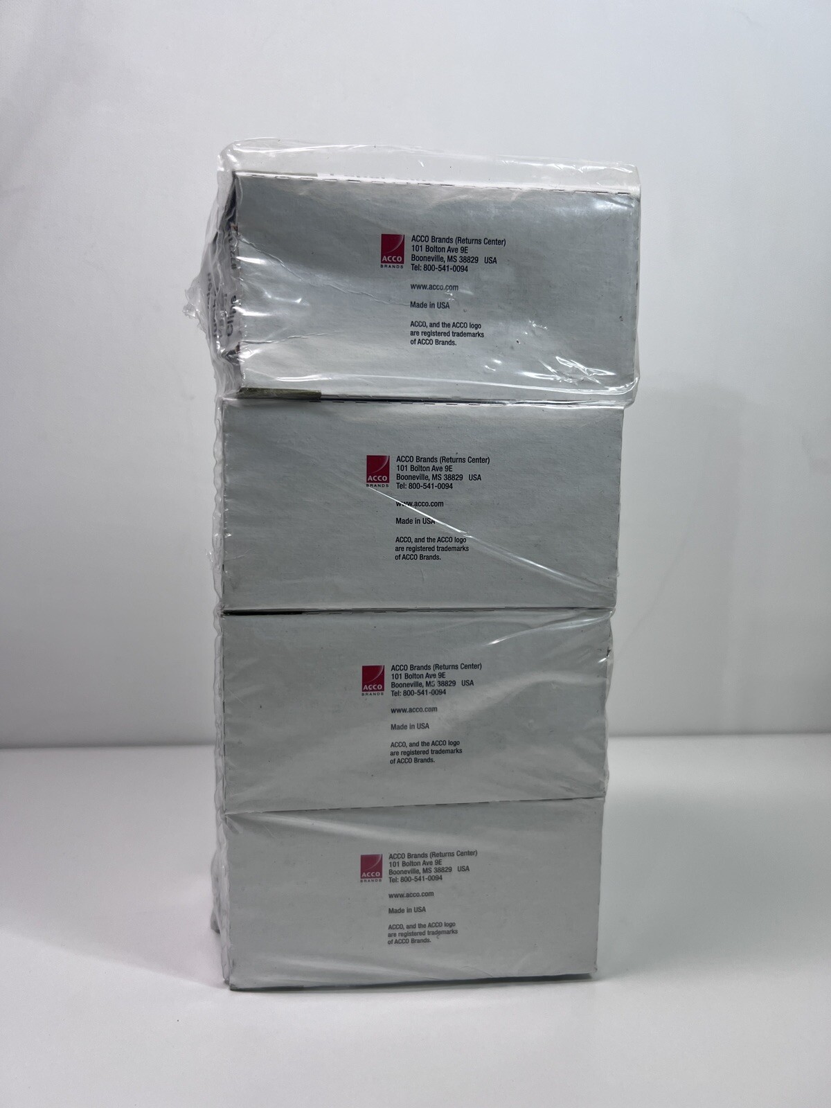 Lot of 800 Acco Recycled Jumbo Paper Clips Smooth Silver Finish 72715 100/Box