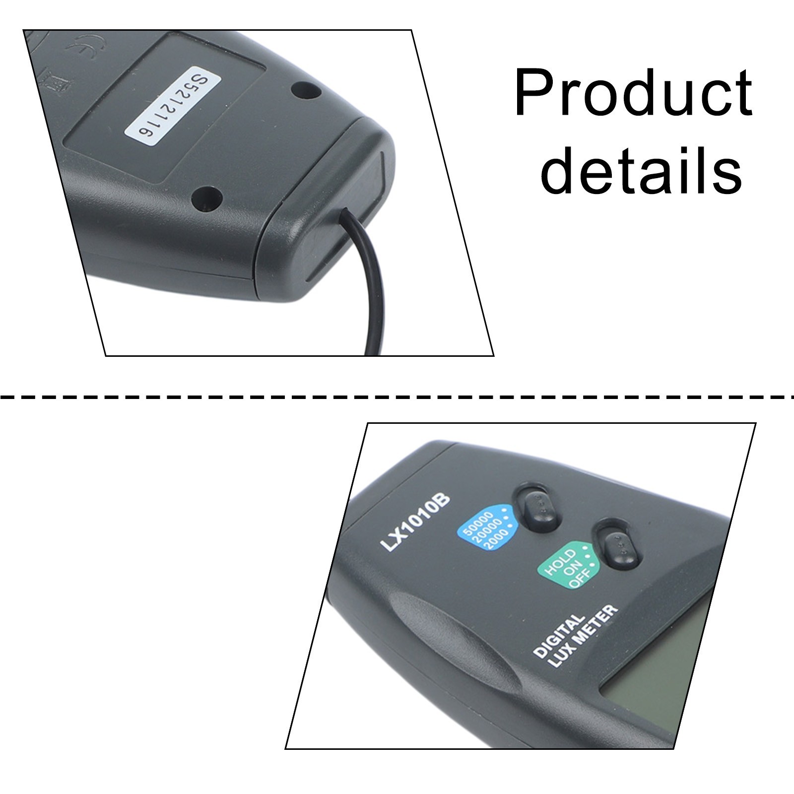For LED Lighting Digital Lux Meter Luminometer Accuracy ��4% Rdg ��0.5% FS