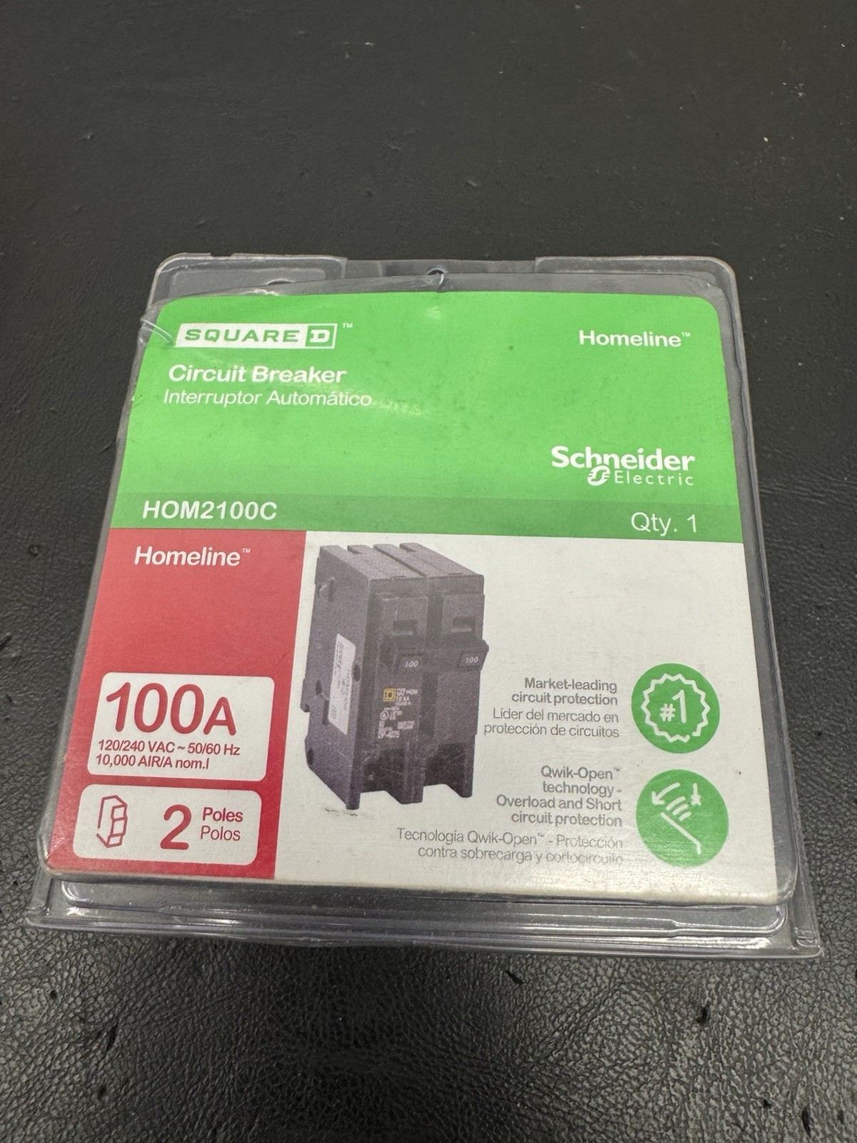 Square D HOM2100C 100 A Miniature Circuit Breaker