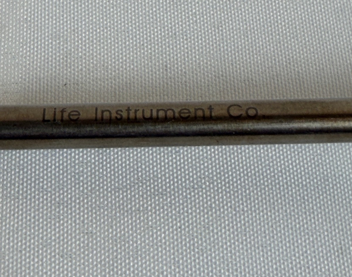 Life Instruments 525-0904-1 4mm Penfield Probe Slight Curve 10″ Neuro Spine
