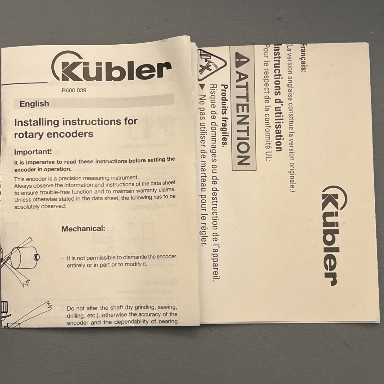Kubler Sendix 5000 series Incremental Encoder 3600 PPR 8.5000.B147.3600